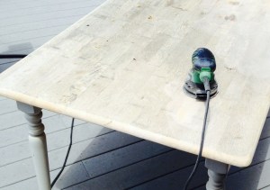 refinishing a table