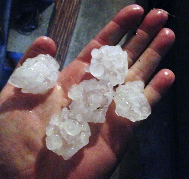 giant hailstones