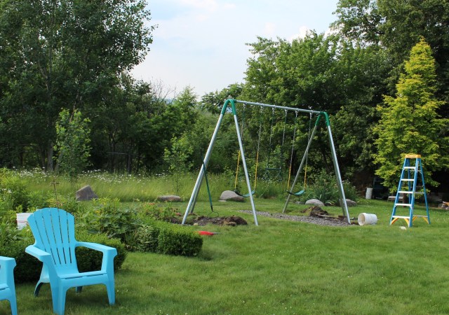 pipe swing set