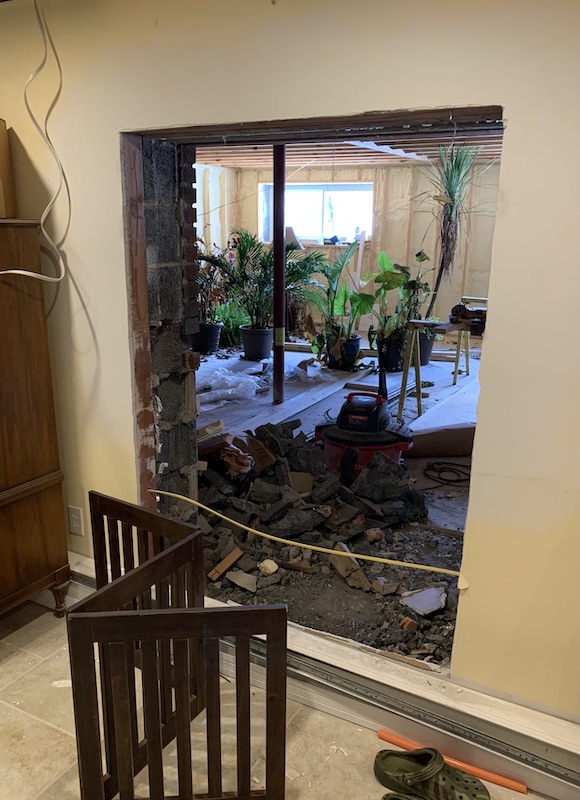 foundation cut through