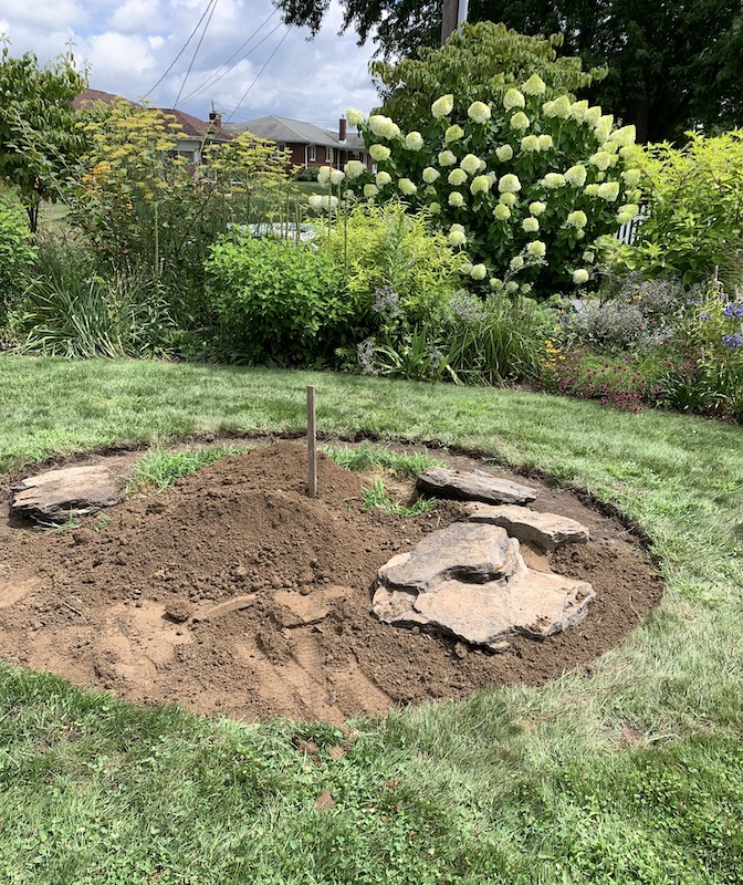 making a rock garden