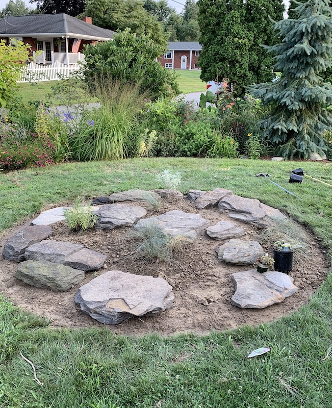 making a rock garden
