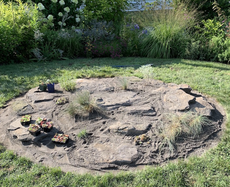 making a rock garden